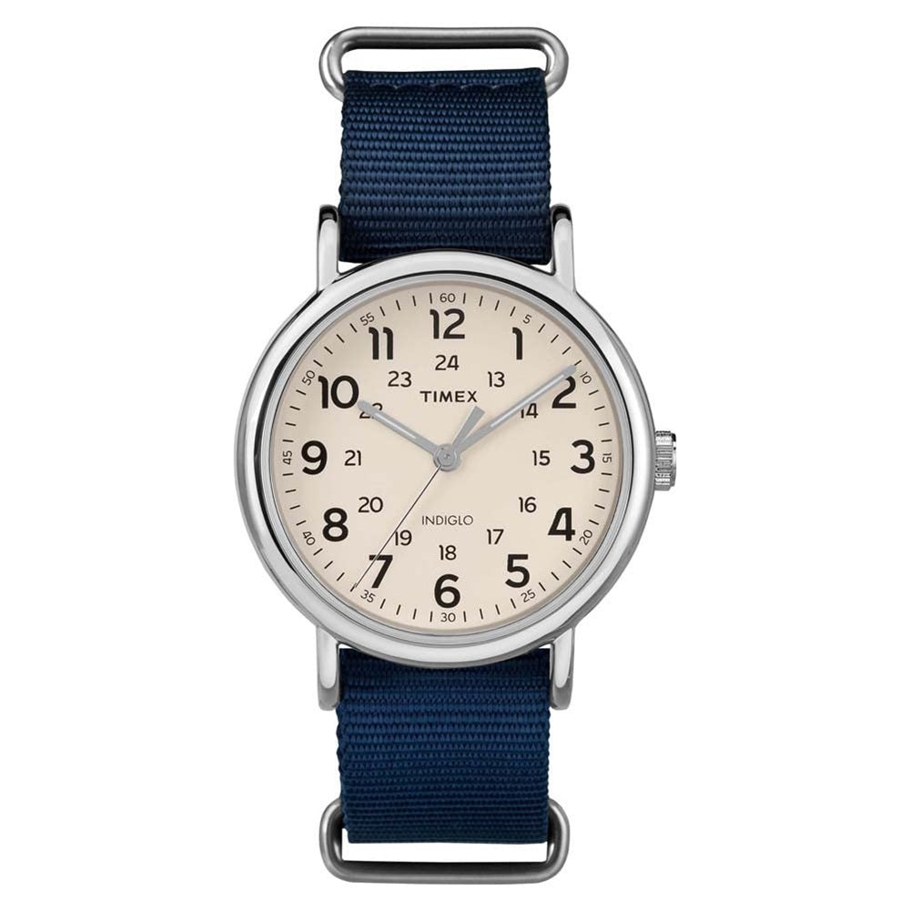 Timex Weekender Cream/Blue Men's 30m Analog Watch TW2T29200