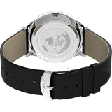 Timex Easy Reader 40mm Silver/Black Leather Men's Analog Watch TW2U22300