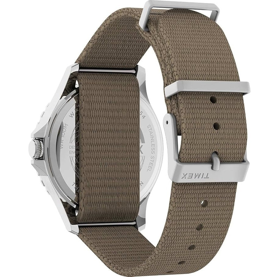 Timex Navi XL 41mm Black/Tan Fabric Strap Men's 100m Analog Watch TW2U90000