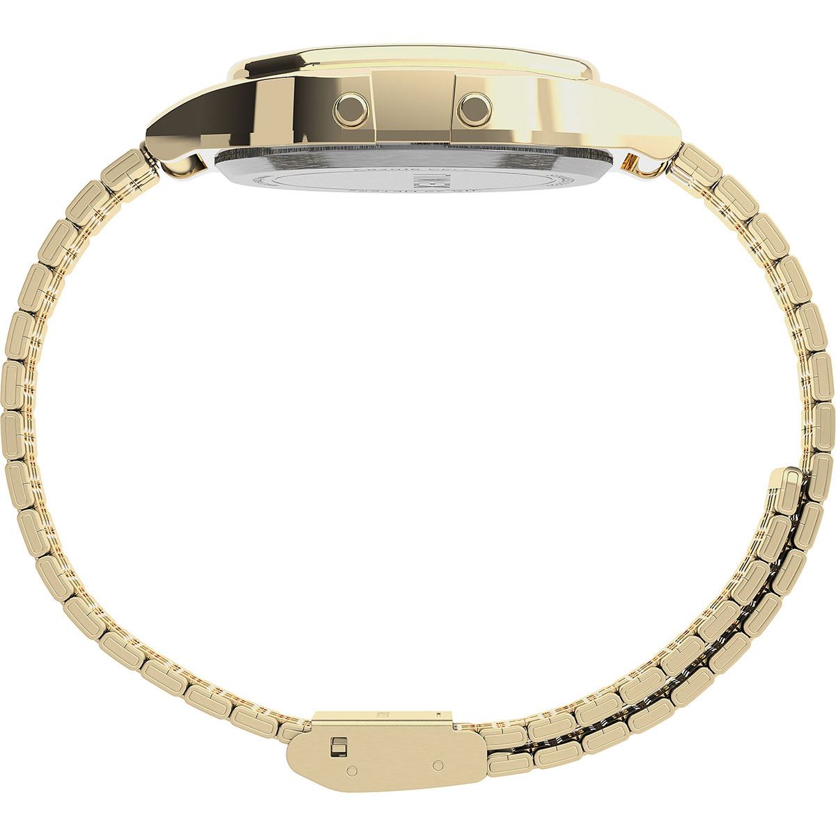 Timex T80 34mm Grey/Gold Bracelet Unisex Digital Watch TW2U93500