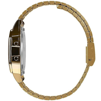 Timex T80 34mm Black/Gold Tone Bracelet Unisex Digital Watch TW2V18900