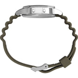 Timex T80 34mm Silver/Olive Resin Strap Unisex Digital Watch TW2V41100