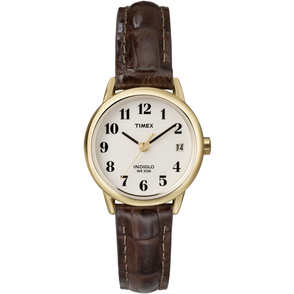 Timex Easy Reader Cream/Brown Leather Men's 30m Analog Watch TW2V68700