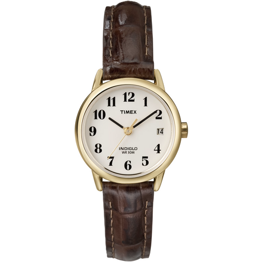 Timex Easy Reader Cream/Brown Leather Men's 30m Analog Watch TW2V68700