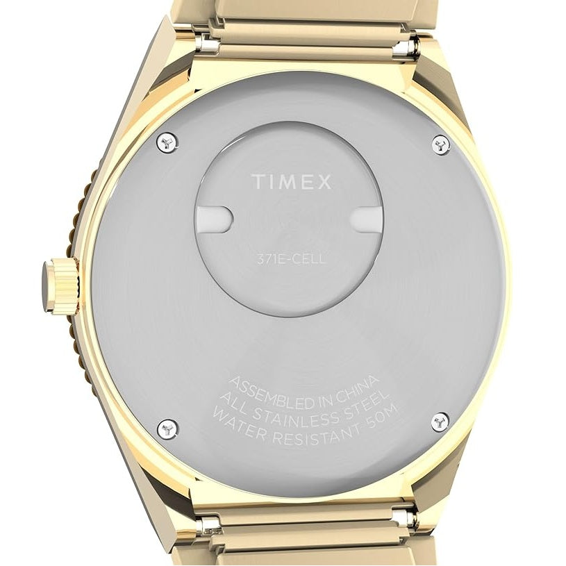 Timex Q Sport Brown/Gold Expansion Band Women's 50m Analog Watch TW2V92500