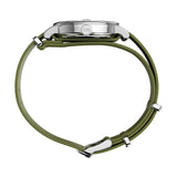 Timex Weekender 37mm White/Green Fabric Strap Unisex Analog Watch TW2W85600