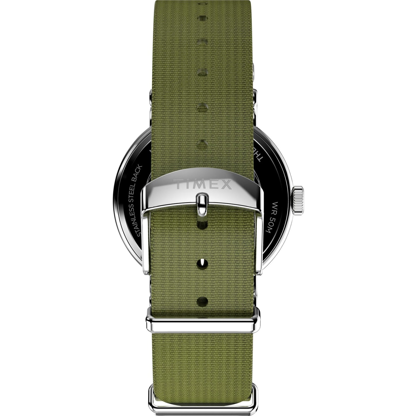 Timex Weekender 37mm White/Green Fabric Strap Unisex Analog Watch TW2W85600
