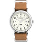 Timex Weekender 40mm White/Brown Leather Men's 50m Anlaog Watch TW2W86900