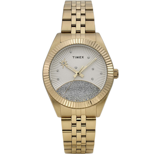 Timex Legacy Celestial White/Gold Tone Women's Quartz Analog Watch TW2Y20300