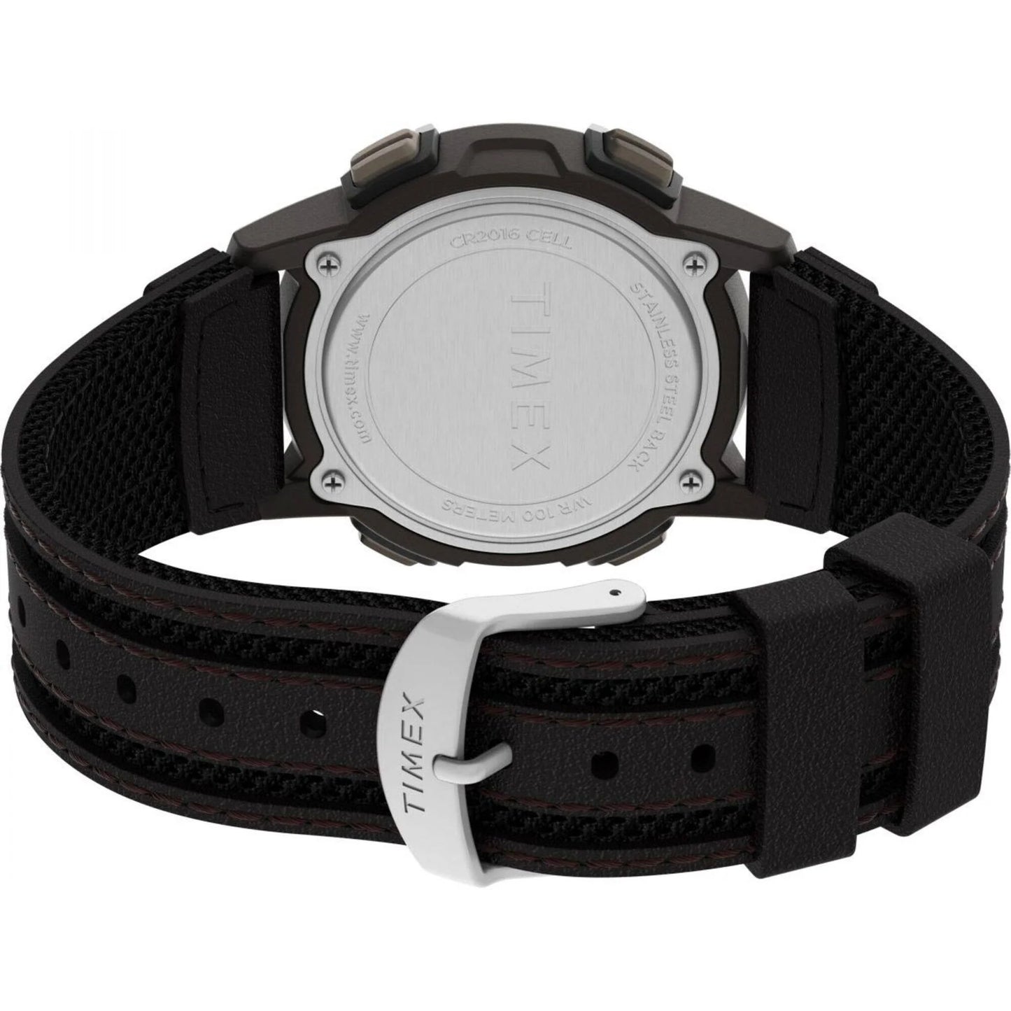 Timex Expedition Cat 5 Brown Leather Men's 100m Digital Sports Watch TW4B24500