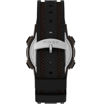 Timex Expedition Cat 5 Brown/Black Leather Men's 100m Digital Watch TW4B24600