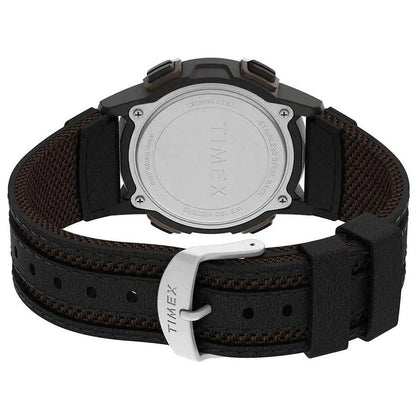 Timex Expedition Cat 5 Brown/Black Leather Men's 100m Digital Watch TW4B24600
