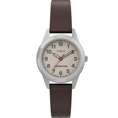 Timex Expedition Field Mini Cream/Brown Leather Women's Analog Watch TW4B25600