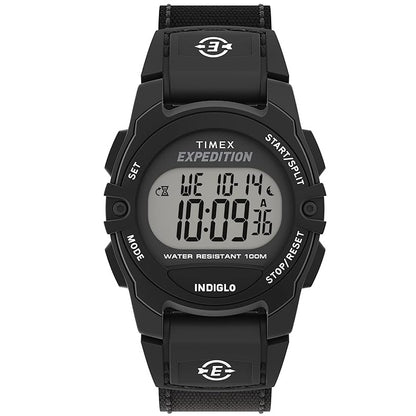 Timex Expedition Cat Black Fabric Strap 100m Unisex Digital Watch TW4B28000