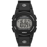 Timex Expedition Cat Black Fabric Strap 100m Unisex Digital Watch TW4B28000