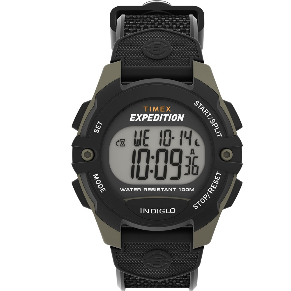 Timex Expedition Black Green 41mm Digital Sports Watch TW4B28500