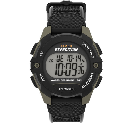Timex Expedition Black Green 41mm Digital Sports Watch TW4B28500