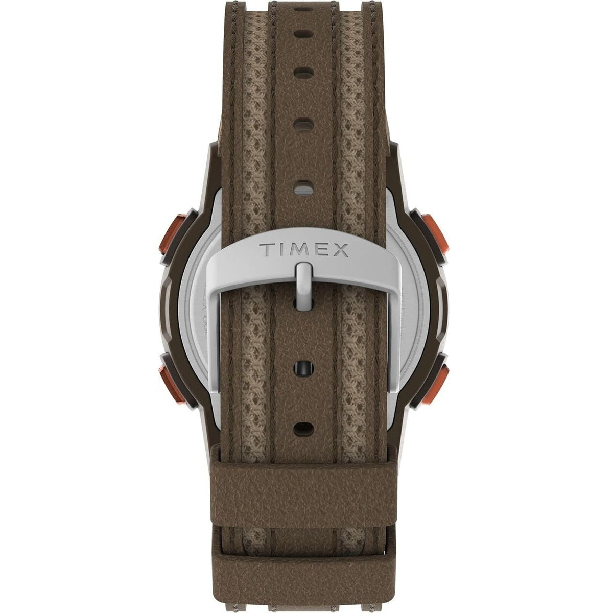 Timex Expedition Cat 5 Brown Fabric/Leather Men's 100m Digital Watch TW4B30400