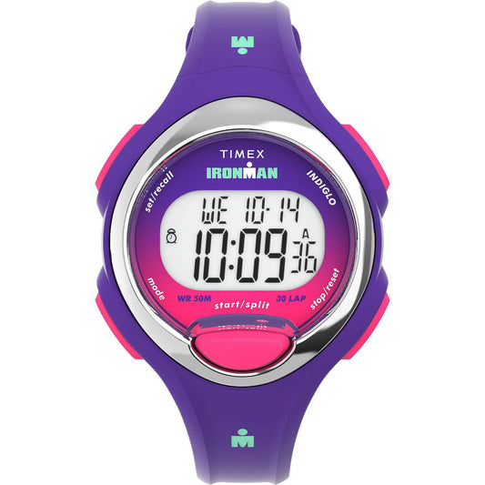 Timex Ironman Essential 30 Purple Women's 50m Digital Sports Watch TW5M60500