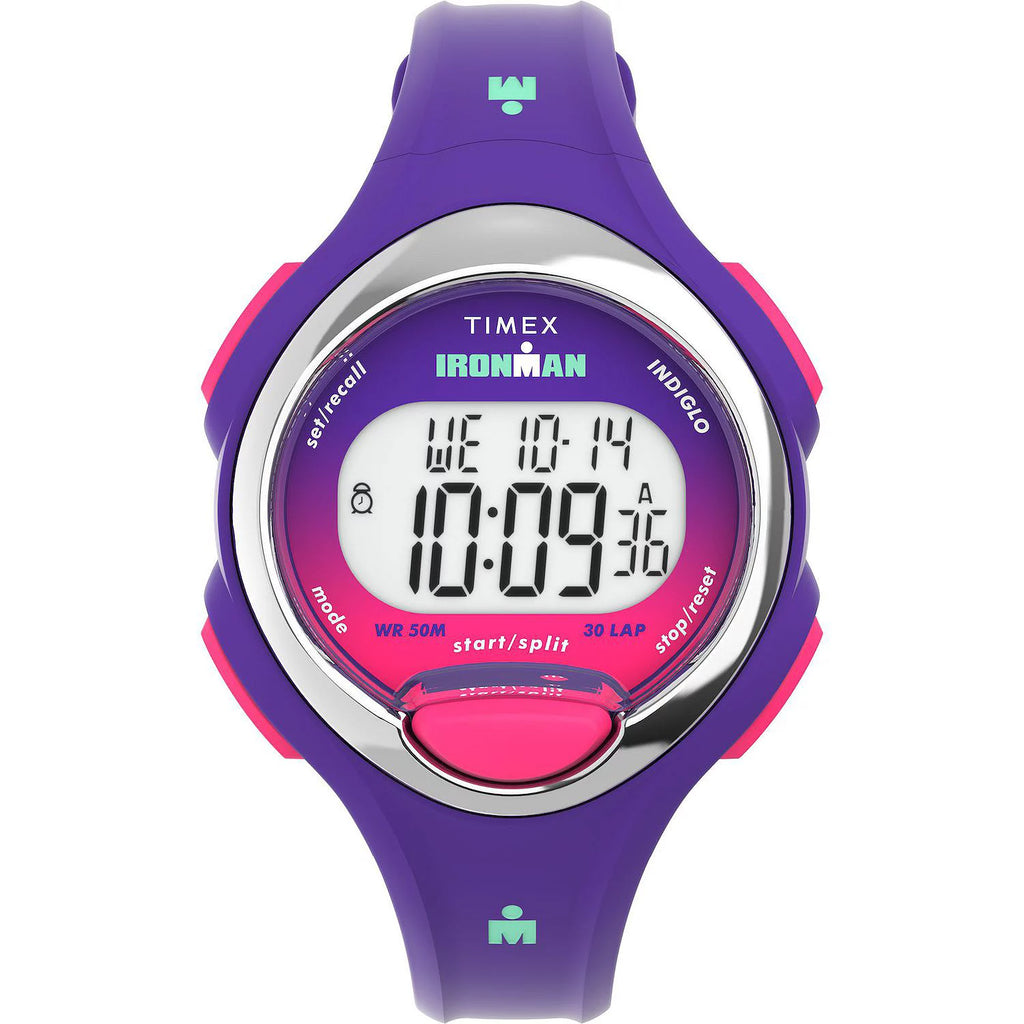 Timex Ironman Essential 30 Purple Women's 50m Digital Sports Watch TW5M60500