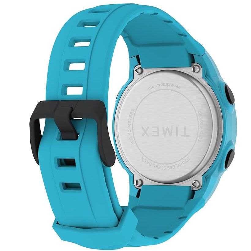 Timex Ironman T100 Light Blue 50m Unisex Digital Sports Watch TW5M62900