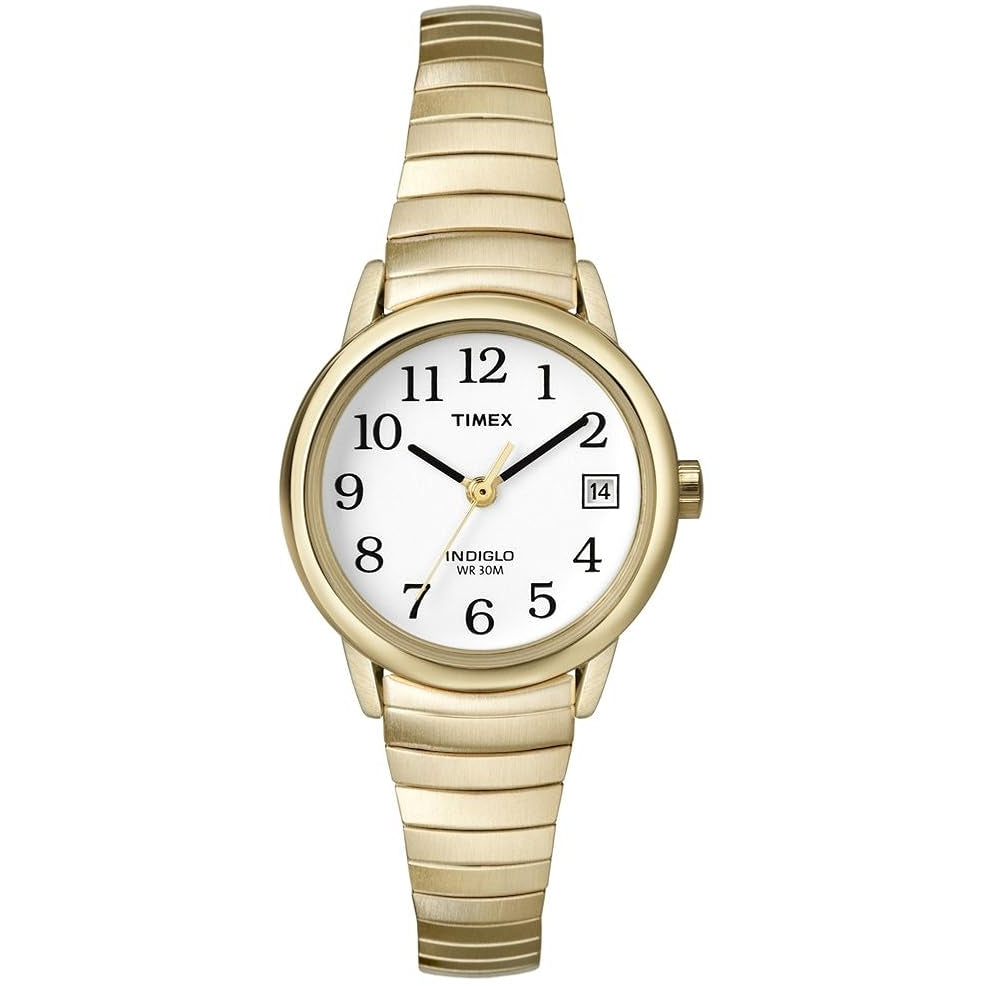 Timex Easy Reader Gold Tone/White Women's 30m Analog Watch T2H351