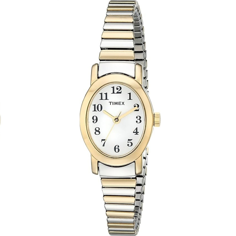 Timex Cavatina Silver Gold Tone/Silver Women's Analog Watch T2M570