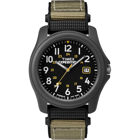 Timex Expedition Camper Black/Green Strap Men's 50m Analog Watch T42571