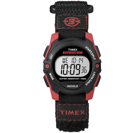 Timex Expedition Cat Black/Red Nylon Strap Unisex 100m Digital Watch T49956