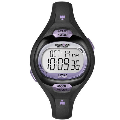 Timex Ironman Triathlon Essential Black/Purple Women's 100m Watch T5K187