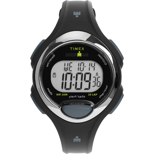Timex Ironman Essential 30 Luxe Black Women's 50m Digital Lap Watch TW2W17300
