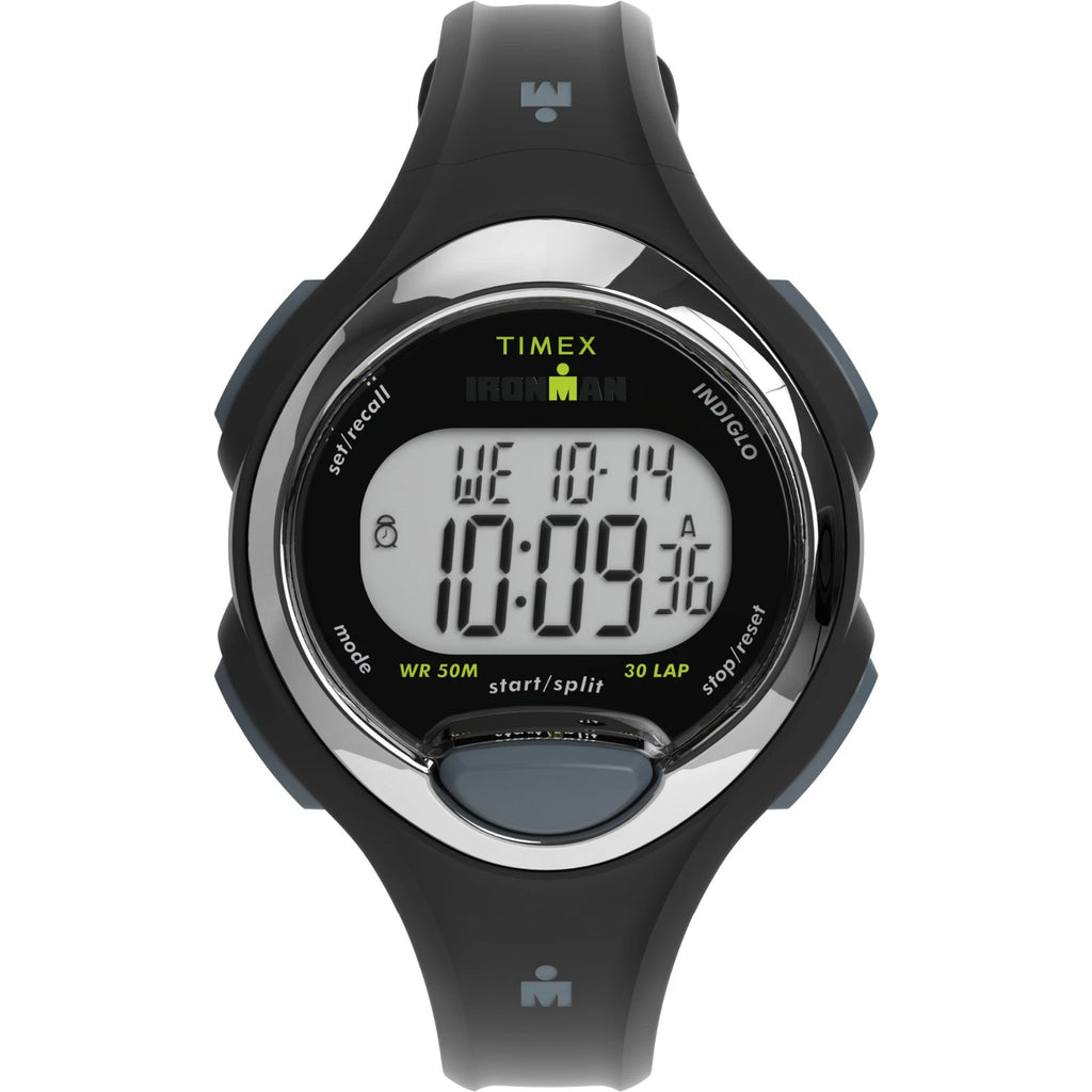Timex Ironman Essential 30 Luxe Black Women's 50m Digital Lap Watch TW2W17300