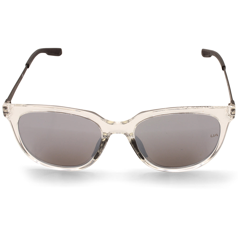 Under Armour Circuit Shiny Transparent/Grey Mirror Women's Fashion Sunglasses 900-T4