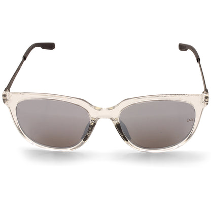 Under Armour Circuit Shiny Transparent/Grey Mirror Women's Fashion Sunglasses 900-T4