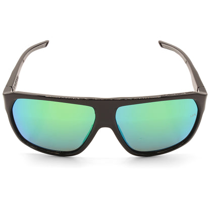 Under Armour Dominate Shiny Black/Green Mirror Unisex Fashion Sunglasses 807-V8