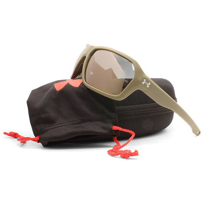 Under Armour Recon Matte Olive Green/Brown Men's Sports Sunglasses SIF-2B