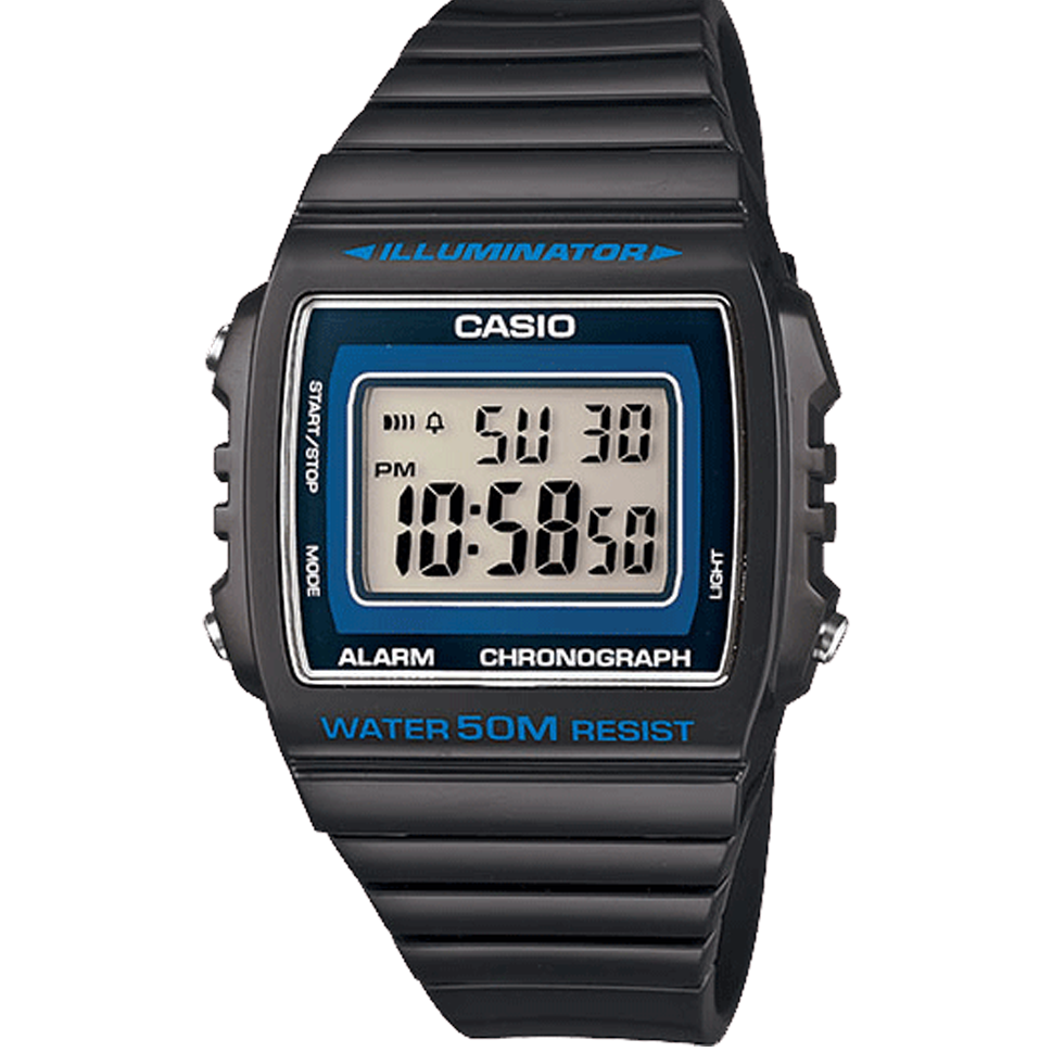 Casio W-215H-8A Shiny Dark Grey 50m Unisex Multi-function Digital Watch