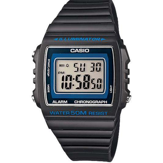 Casio W-215H-8A Shiny Dark Grey 50m Unisex Multi-function Digital Watch