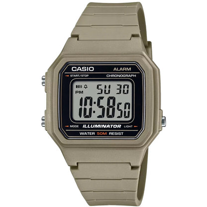 Casio Neutral Grey 50m Multifunction Unisex Digital Watch W-217H-5AV