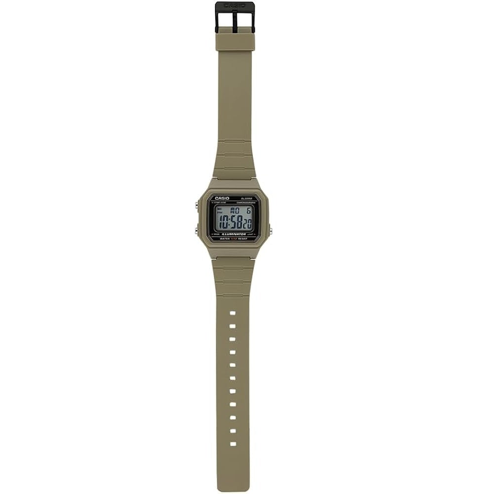 Casio Neutral Grey 50m Multifunction Unisex Digital Watch W-217H-5AV