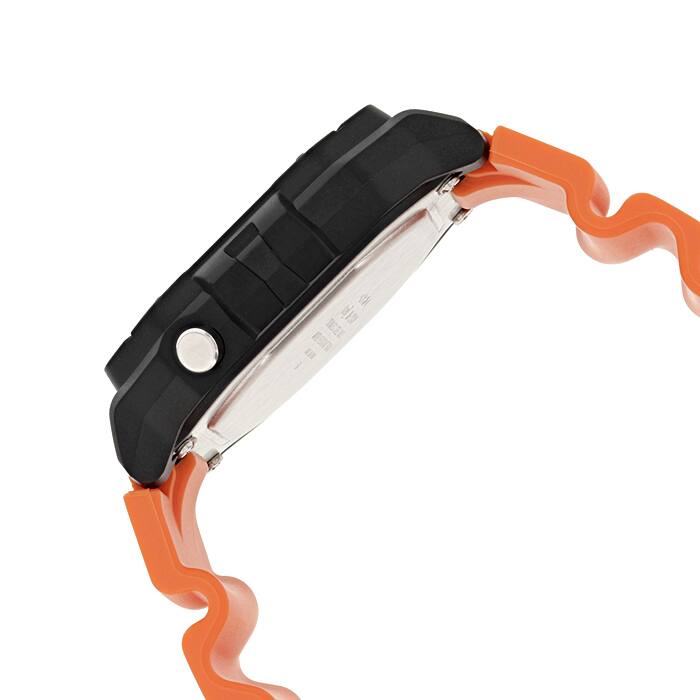Casio Black/Orange 50m Multi-Function Unisex Digital Sports Watch W-218H-4B2