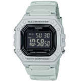 Casio Light Grey 50m Multi-Function Unisex Digital Sports Watch W-218H-8B