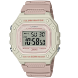 Casio Light Pink/Grey Women's 50m Digital Sports Watch W-218HC-4A2