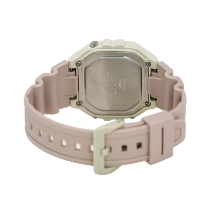 Casio Light Pink/Grey Women's 50m Digital Sports Watch W-218HC-4A2