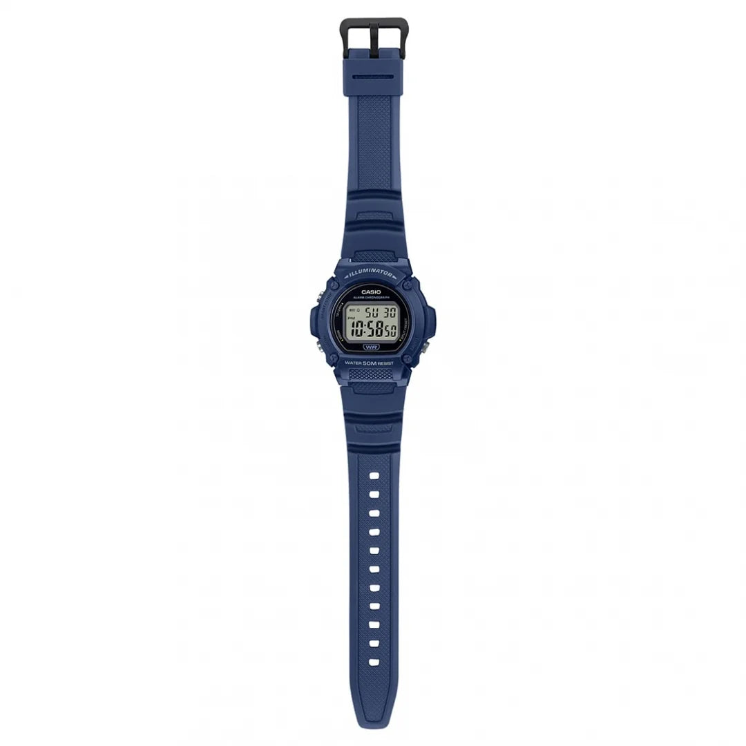 Casio Blue Basic 50m Unisex Digital Multifunction Casual Watch W-219H-2A