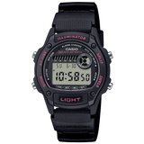Casio Black 50m Unisex Multifunction Digital Sports Watch W-220H-1A2