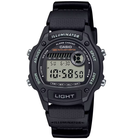 Casio Black 50m Unisex Multifunction Digital Sports Watch W-220H-1A