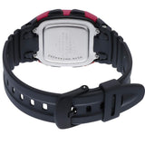 Casio W-96H-4A Red and Black 50m Dual Time Unisex Digital Sports Watch