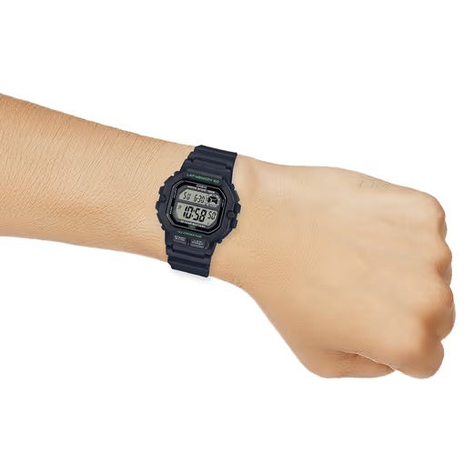 Casio Black Dial/Black Resin Men's 100m Digital Sports Watch WS-1400H-1AV