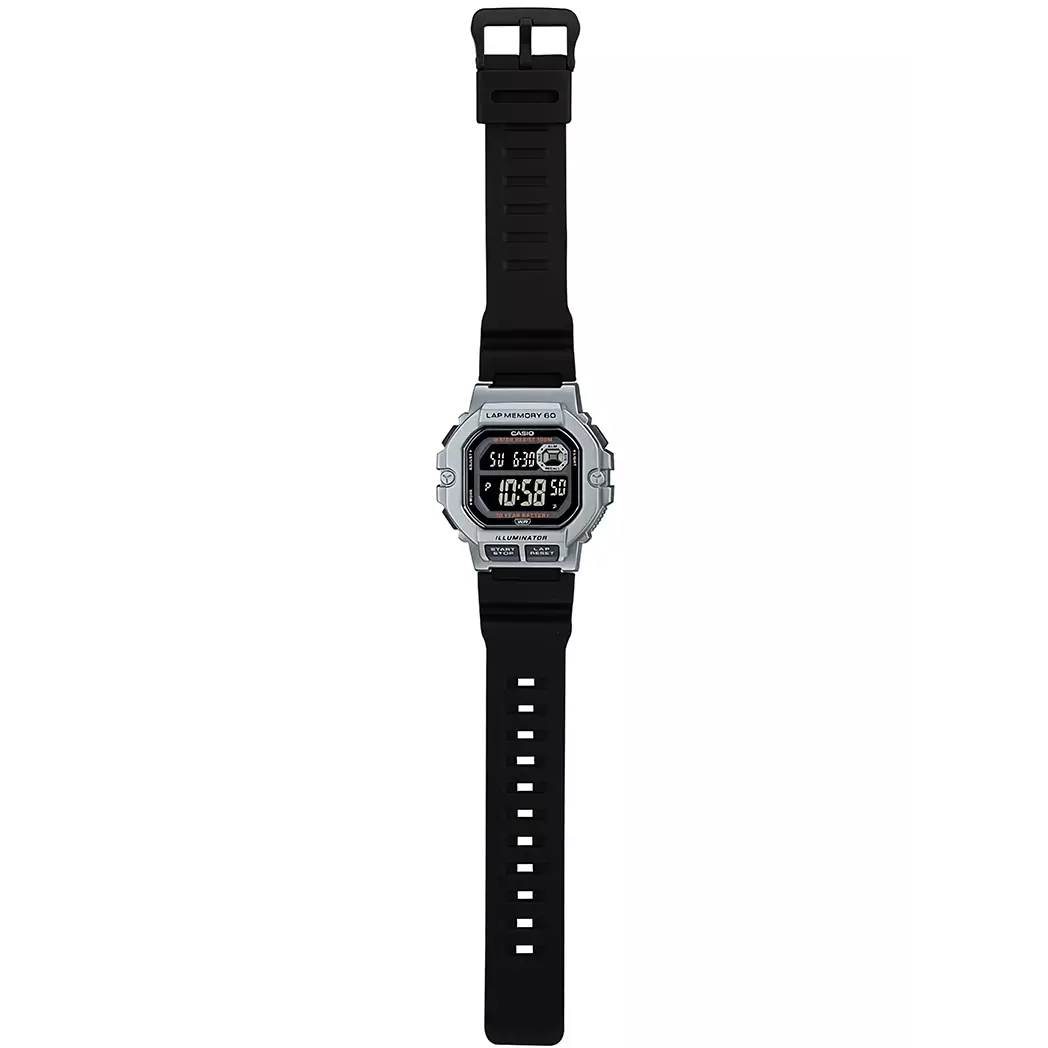 Casio Black/Grey Men's 100m Multifunction Digital Sports Watch WS-1400H-1BV